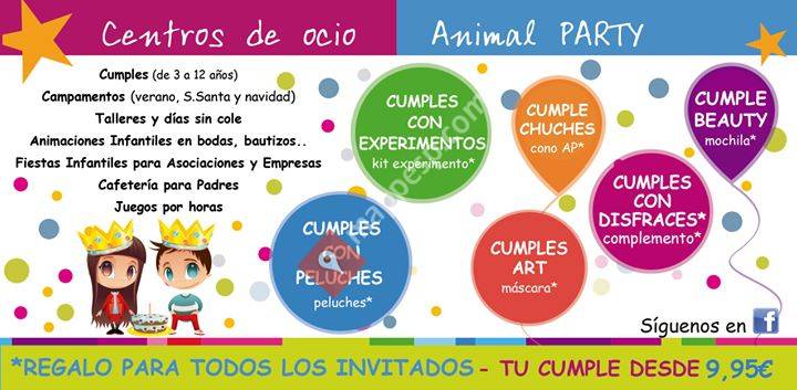 Animal Party Celebración Cumpleaños