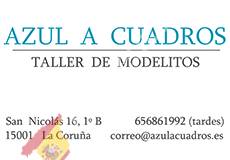 Azul a cuadros