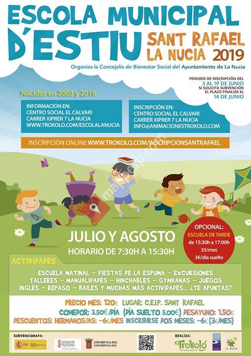 Escuelas vacacionales de La Nucia