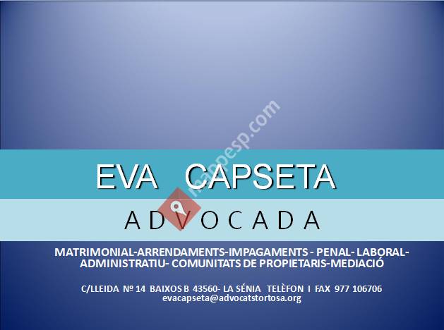 Eva Capseta Advocada