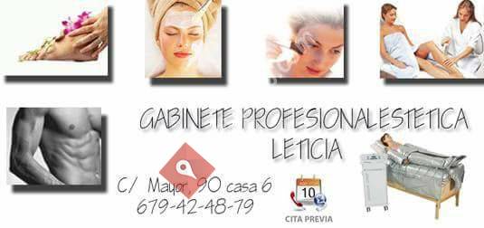 Gabinete estética profesional leticia la muela