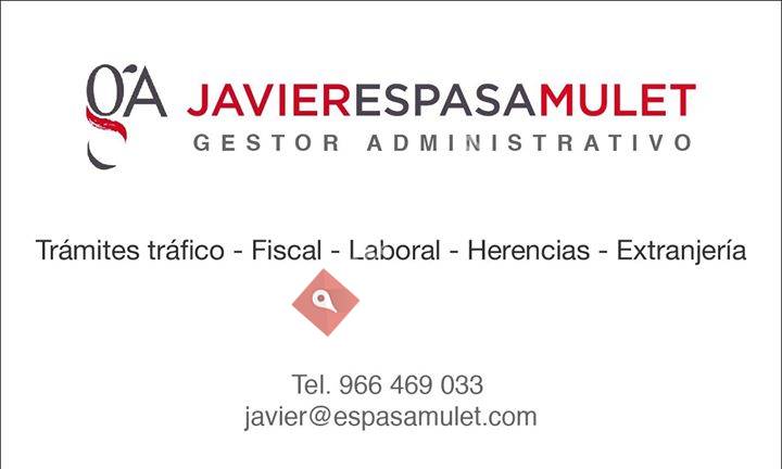 Javier Espasa Mulet Gestor Administrativo