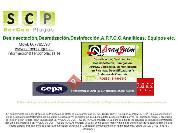 SerCon-Plagas sl